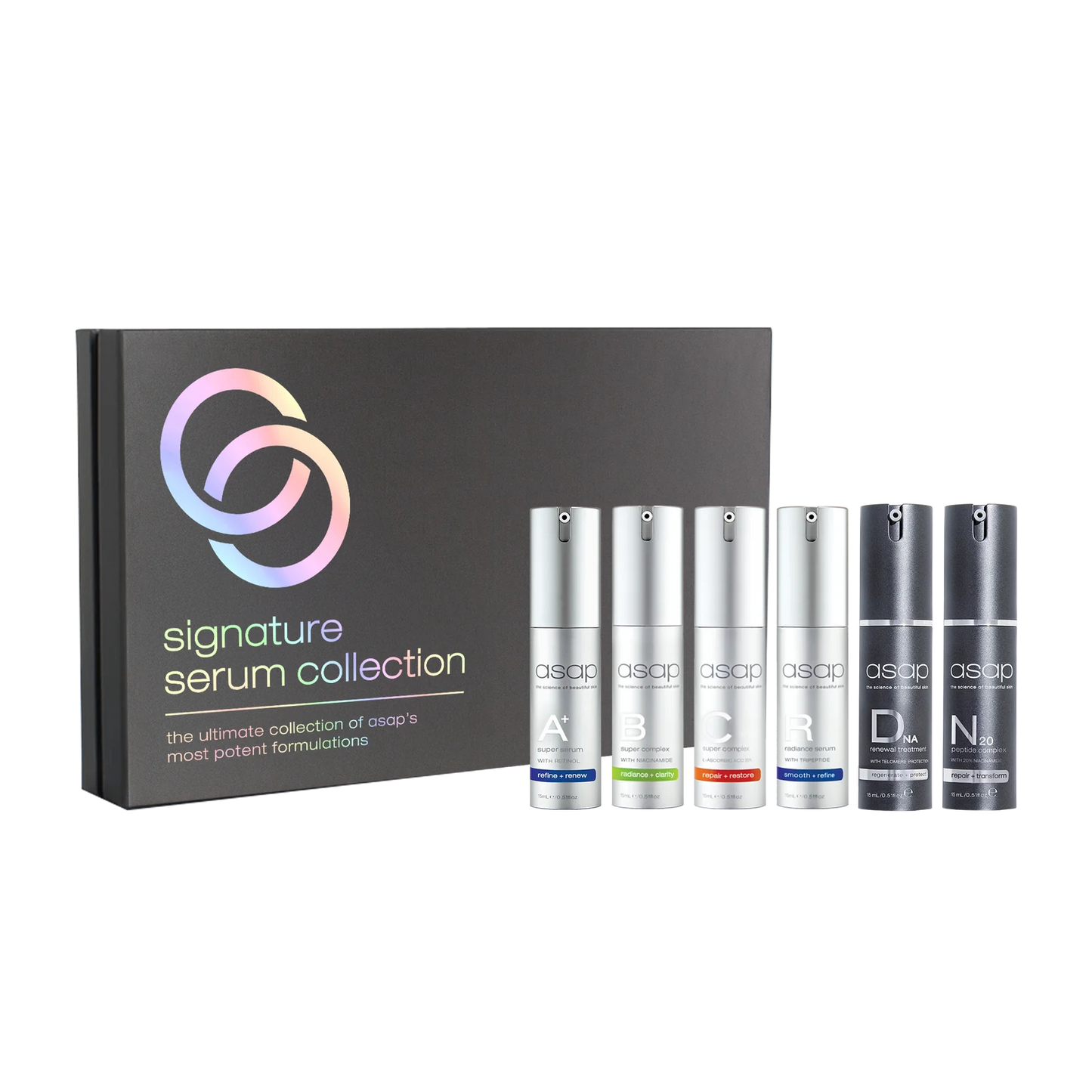asap NEW PACKS - Signature serum collection 15ml x6