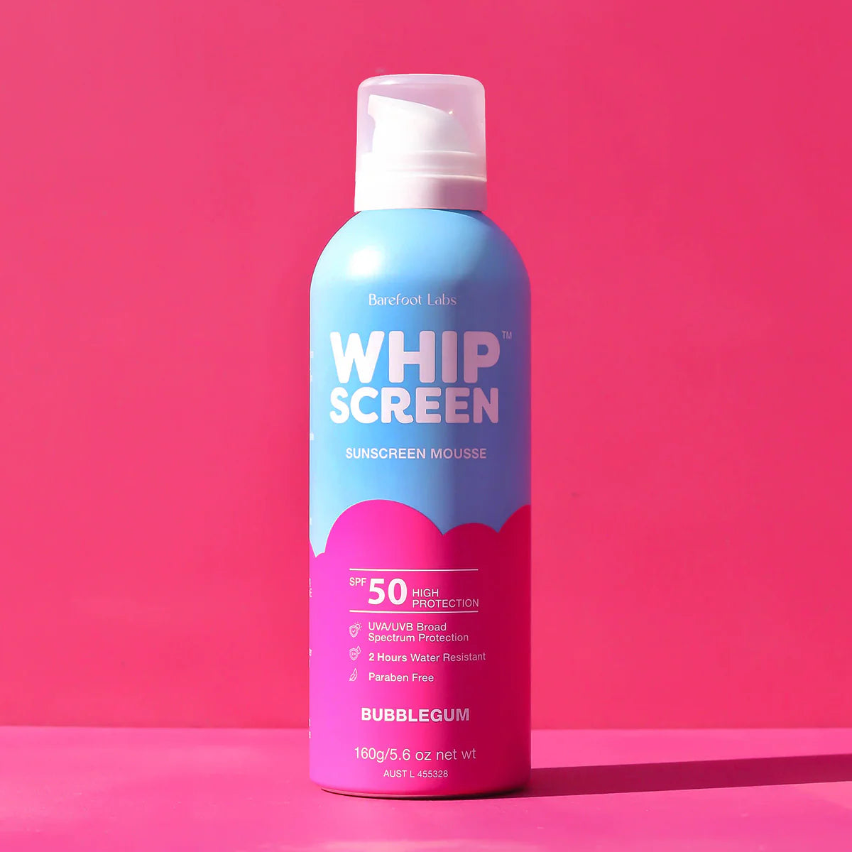 WHIPSCREEN™ SPF50 Sunscreen Mousse - Bubblegum