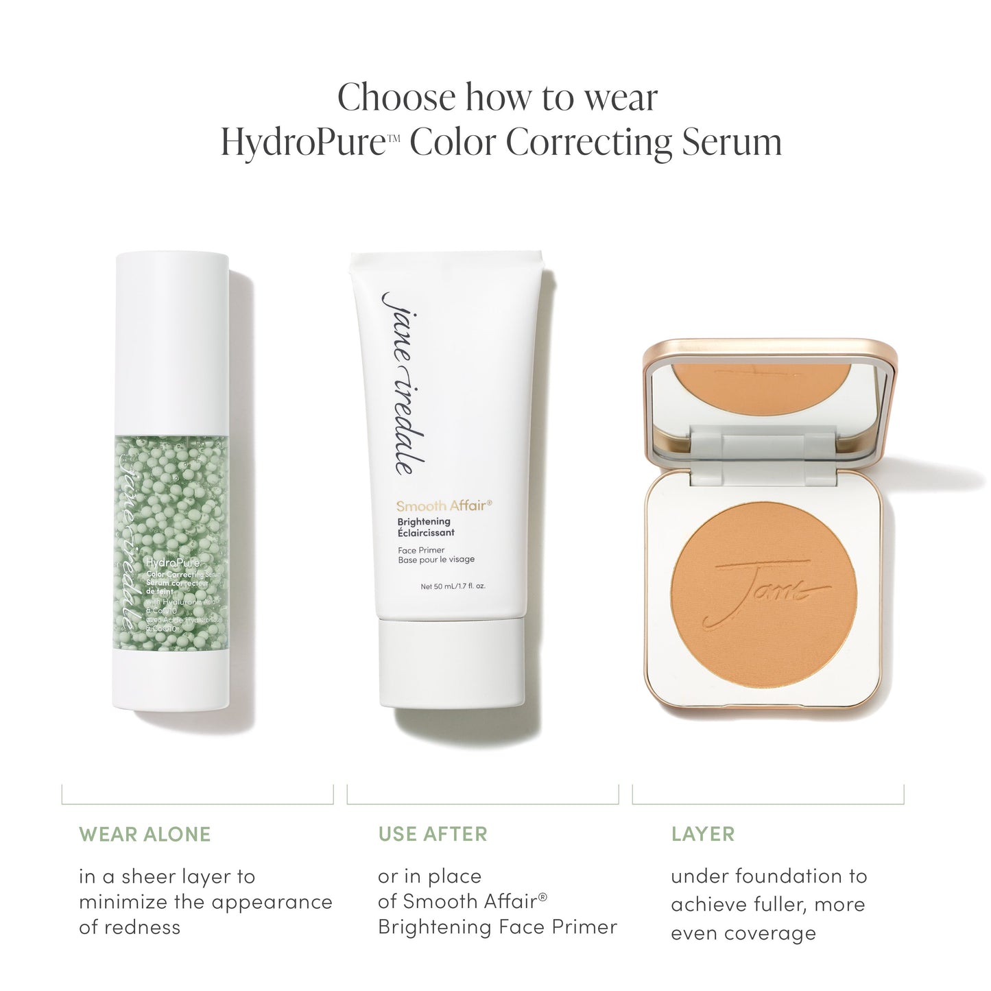 Jane Iredale HydroPure™ Color Correcting Serum with Hyaluronic Acid & CoQ10